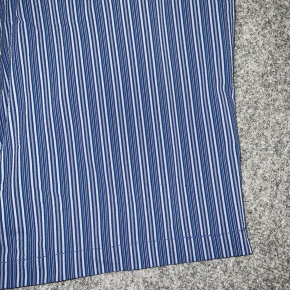 Tommy Bahama Shorts Mens Size 33 Blue Striped Performance Casual Chino - Picture 3 of 10